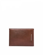 Ugo Cacciatori Brown Leather Buttons Cardholder 169590